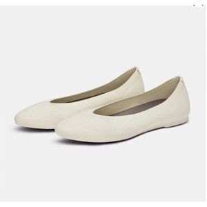 Allbirds Tree Breezer Point Shoes Womens 9 Natural White Slip On Ballet …